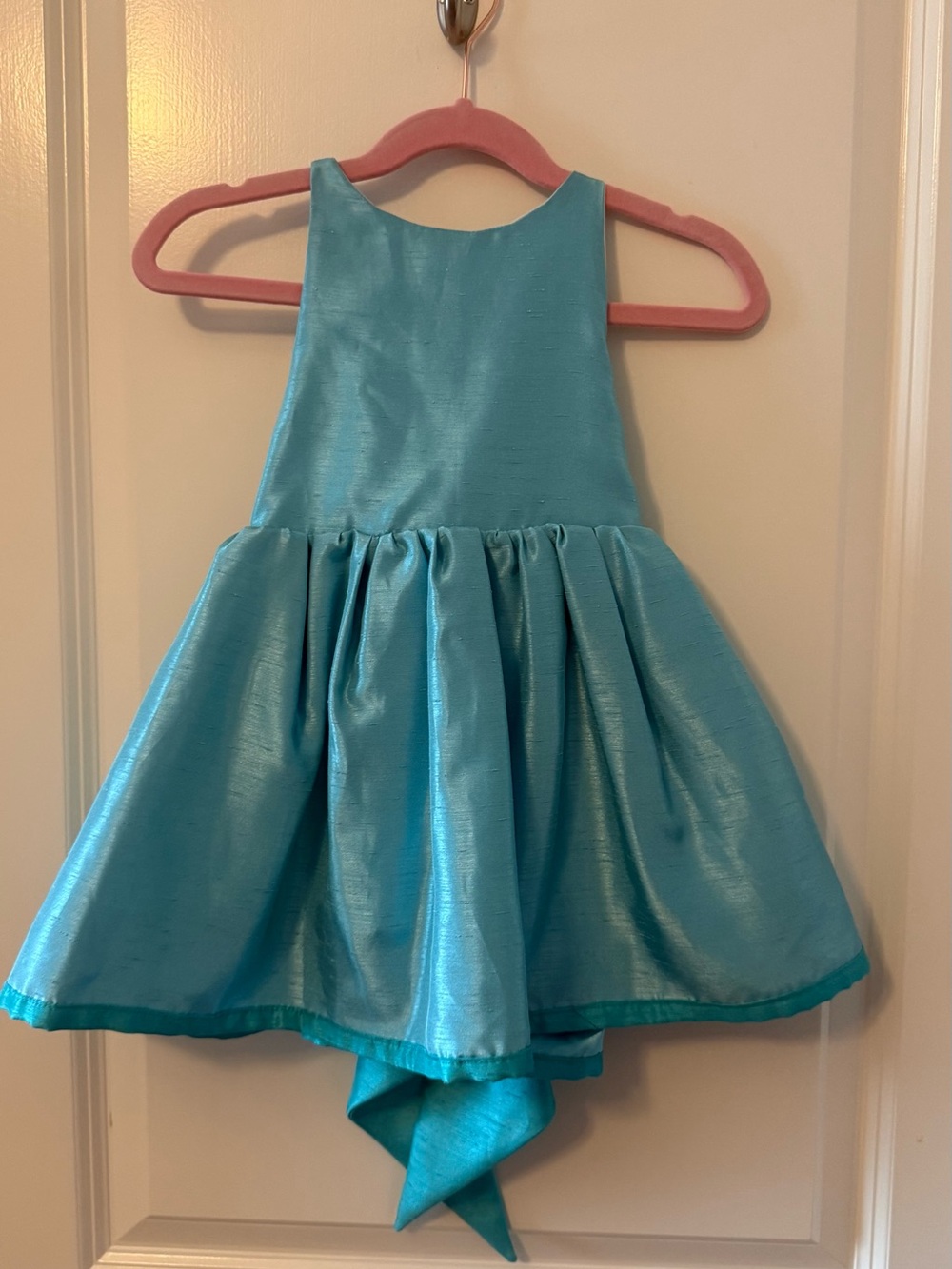 3T Pleiades Teal/ Aqua Bow Back Shortie Dress